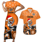 custom-tigers-rugby-christmas-couples-matching-short-sleeve-bodycon-dress-and-hawaiian-shirt-merry-xmas-2023-mix-aboriginal-art