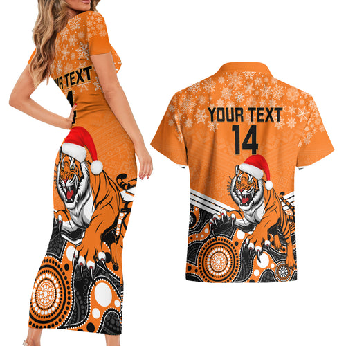custom-tigers-rugby-christmas-couples-matching-short-sleeve-bodycon-dress-and-hawaiian-shirt-merry-xmas-2023-mix-aboriginal-art