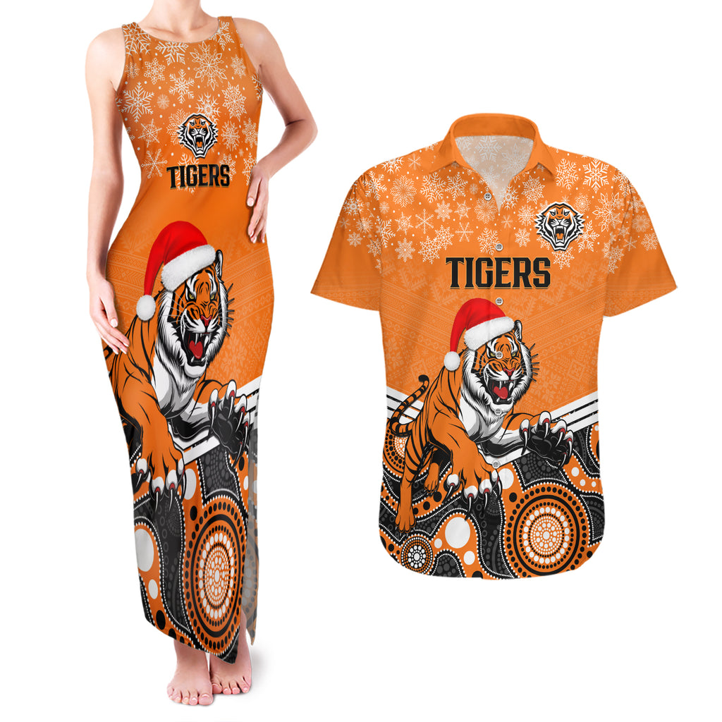 custom-tigers-rugby-christmas-couples-matching-tank-maxi-dress-and-hawaiian-shirt-merry-xmas-2023-mix-aboriginal-art