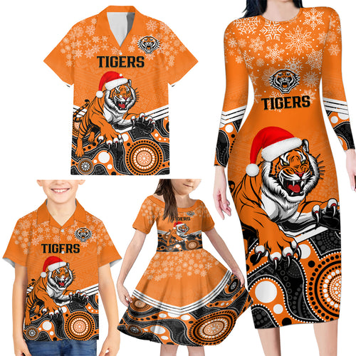custom-tigers-rugby-christmas-family-matching-long-sleeve-bodycon-dress-and-hawaiian-shirt-merry-xmas-2023-mix-aboriginal-art