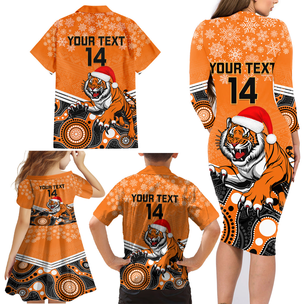 custom-tigers-rugby-christmas-family-matching-long-sleeve-bodycon-dress-and-hawaiian-shirt-merry-xmas-2023-mix-aboriginal-art
