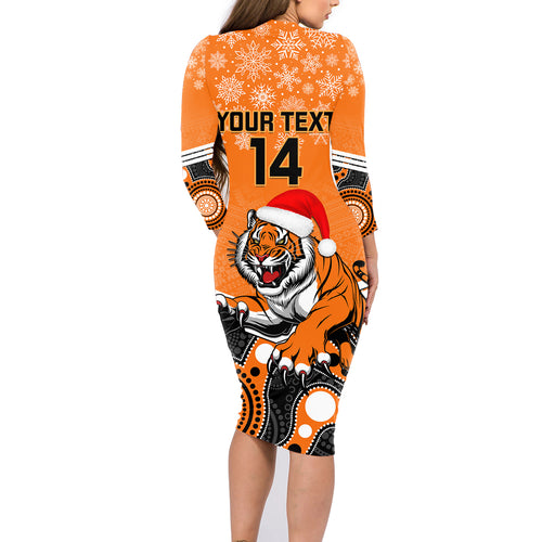 custom-tigers-rugby-christmas-family-matching-long-sleeve-bodycon-dress-and-hawaiian-shirt-merry-xmas-2023-mix-aboriginal-art