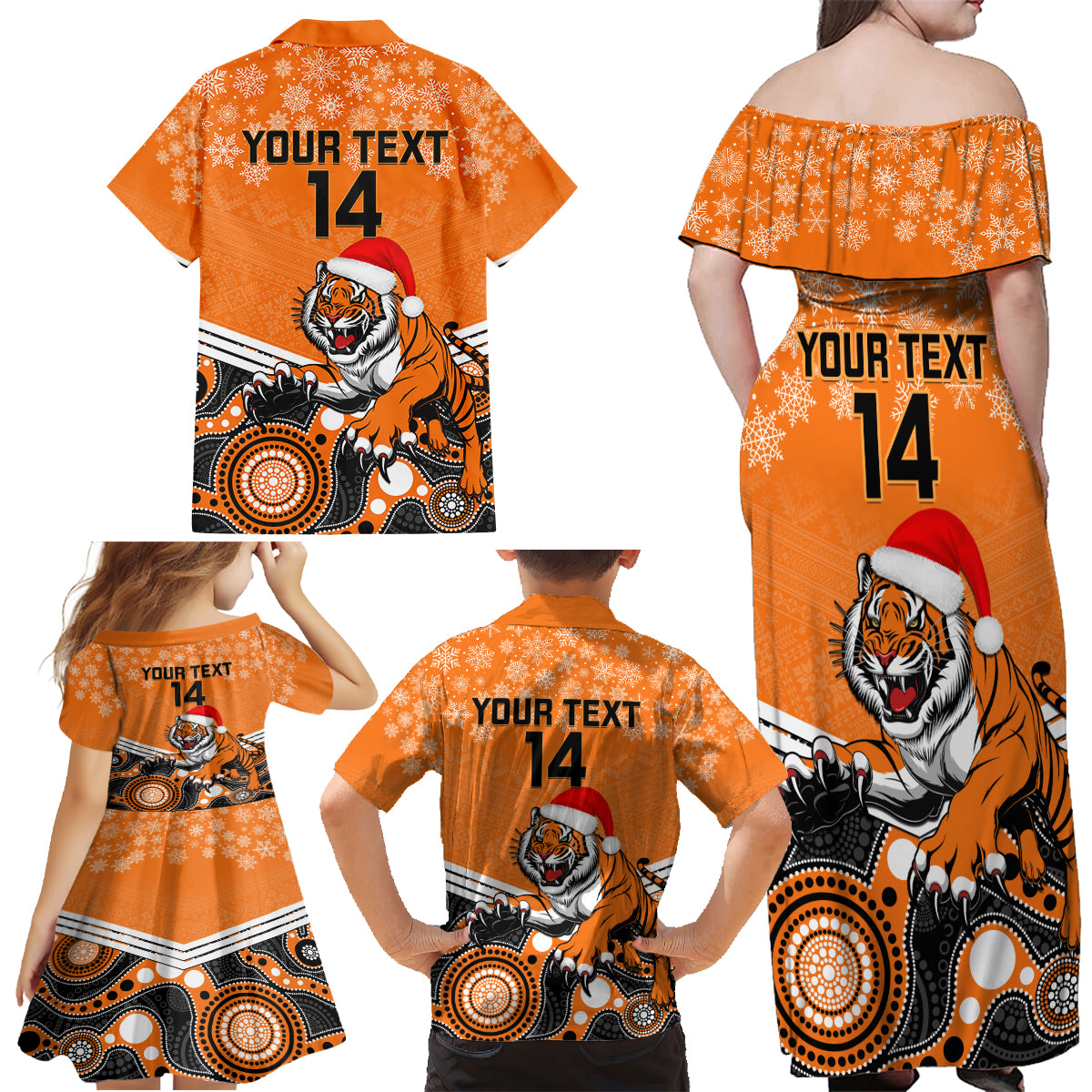 custom-tigers-rugby-christmas-family-matching-off-shoulder-maxi-dress-and-hawaiian-shirt-merry-xmas-2023-mix-aboriginal-art