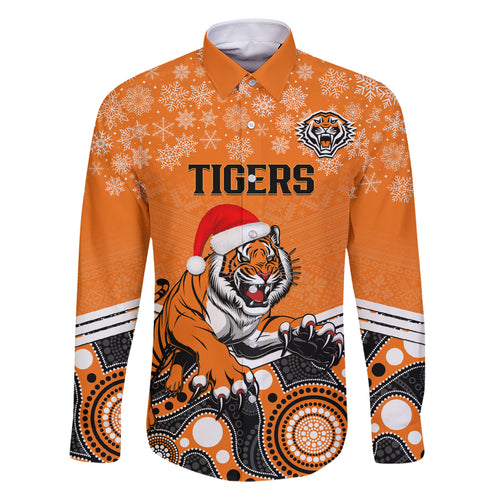 custom-tigers-rugby-christmas-family-matching-off-shoulder-maxi-dress-and-hawaiian-shirt-merry-xmas-2023-mix-aboriginal-art
