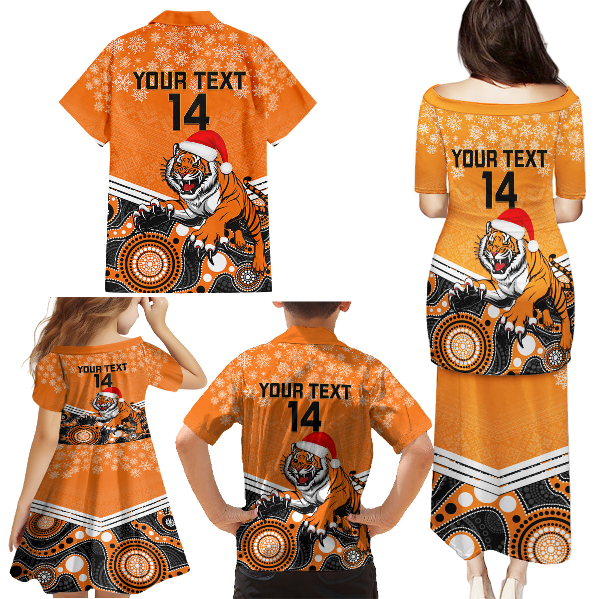 custom-tigers-rugby-christmas-family-matching-puletasi-dress-and-hawaiian-shirt-merry-xmas-2023-mix-aboriginal-art