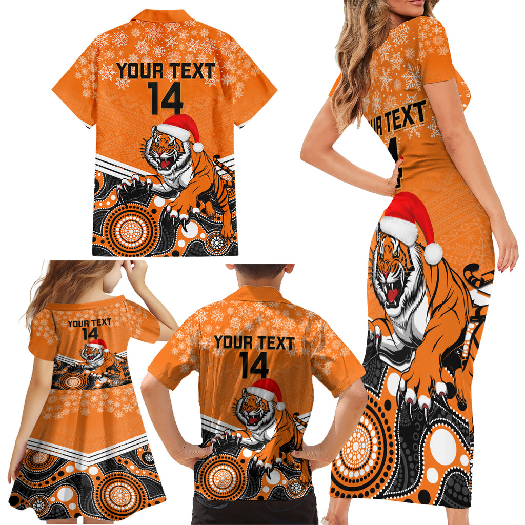 custom-tigers-rugby-christmas-family-matching-short-sleeve-bodycon-dress-and-hawaiian-shirt-merry-xmas-2023-mix-aboriginal-art