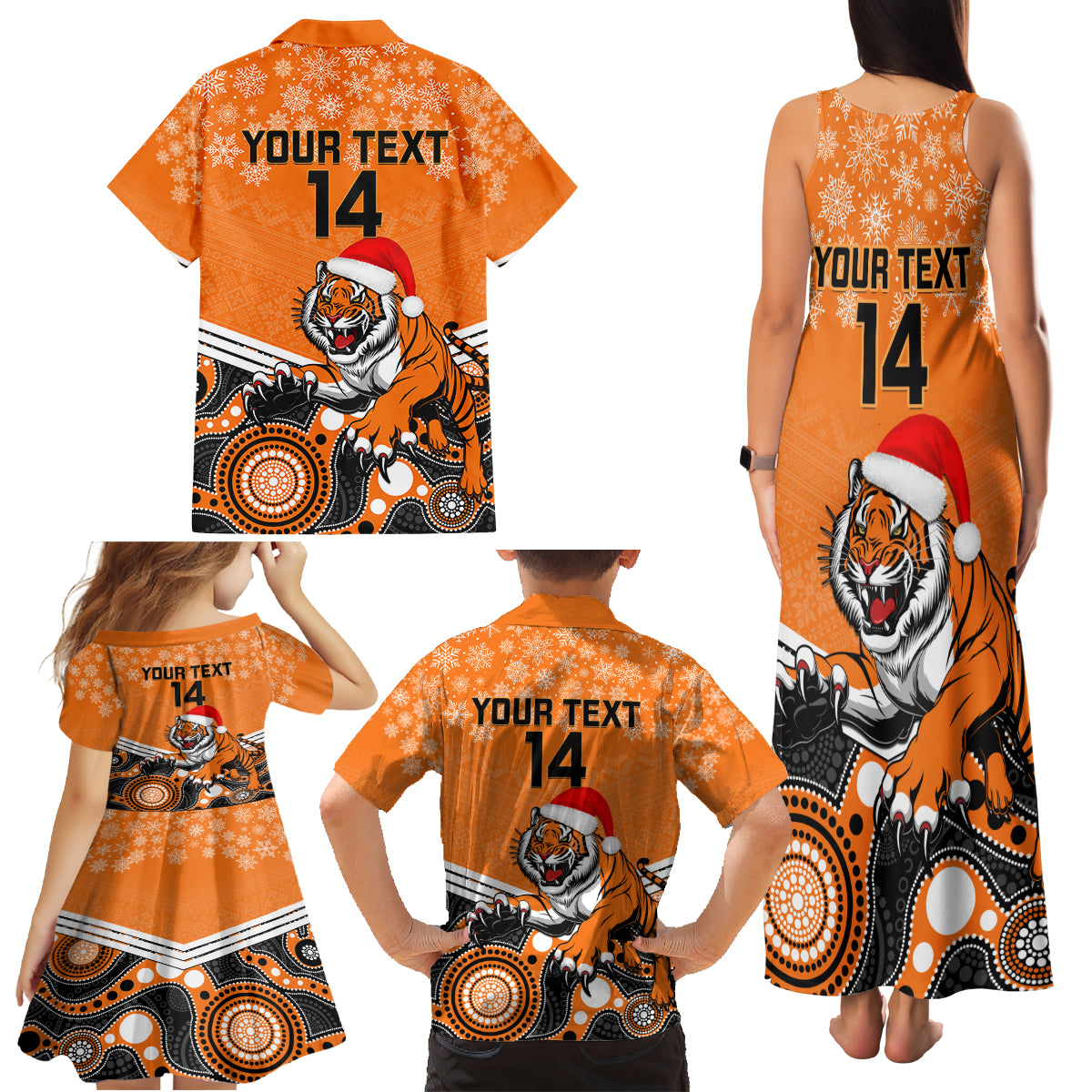 custom-tigers-rugby-christmas-family-matching-tank-maxi-dress-and-hawaiian-shirt-merry-xmas-2023-mix-aboriginal-art