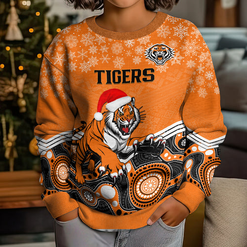 custom-tigers-rugby-christmas-kid-ugly-christmas-sweater-merry-xmas-2023-mix-aboriginal-art