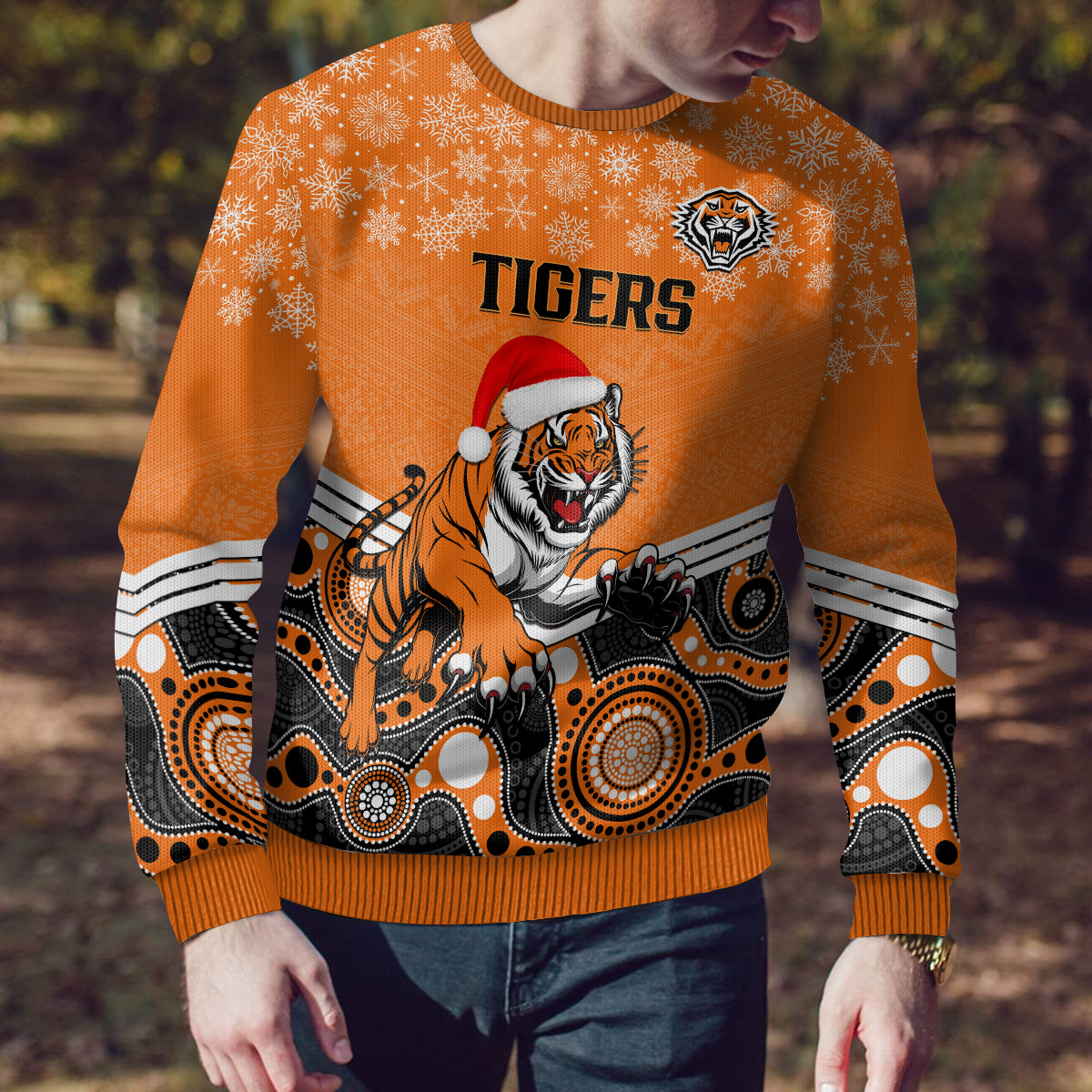 custom-tigers-rugby-christmas-ugly-christmas-sweater-merry-xmas-2023-mix-aboriginal-art