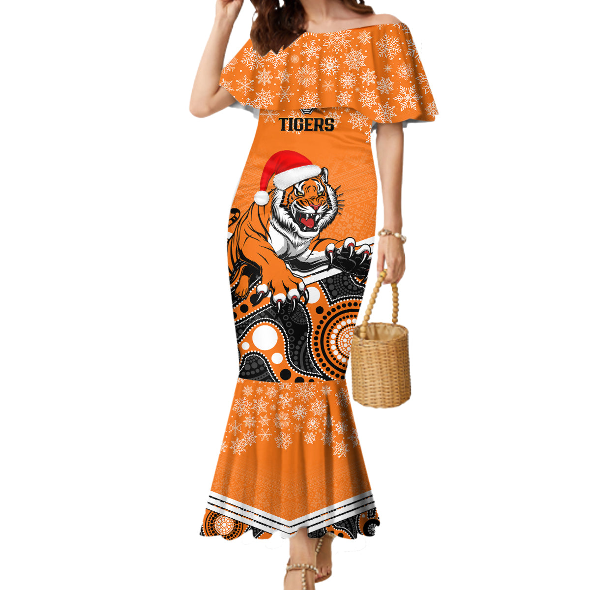 custom-tigers-rugby-christmas-mermaid-dress-merry-xmas-2023-mix-aboriginal-art