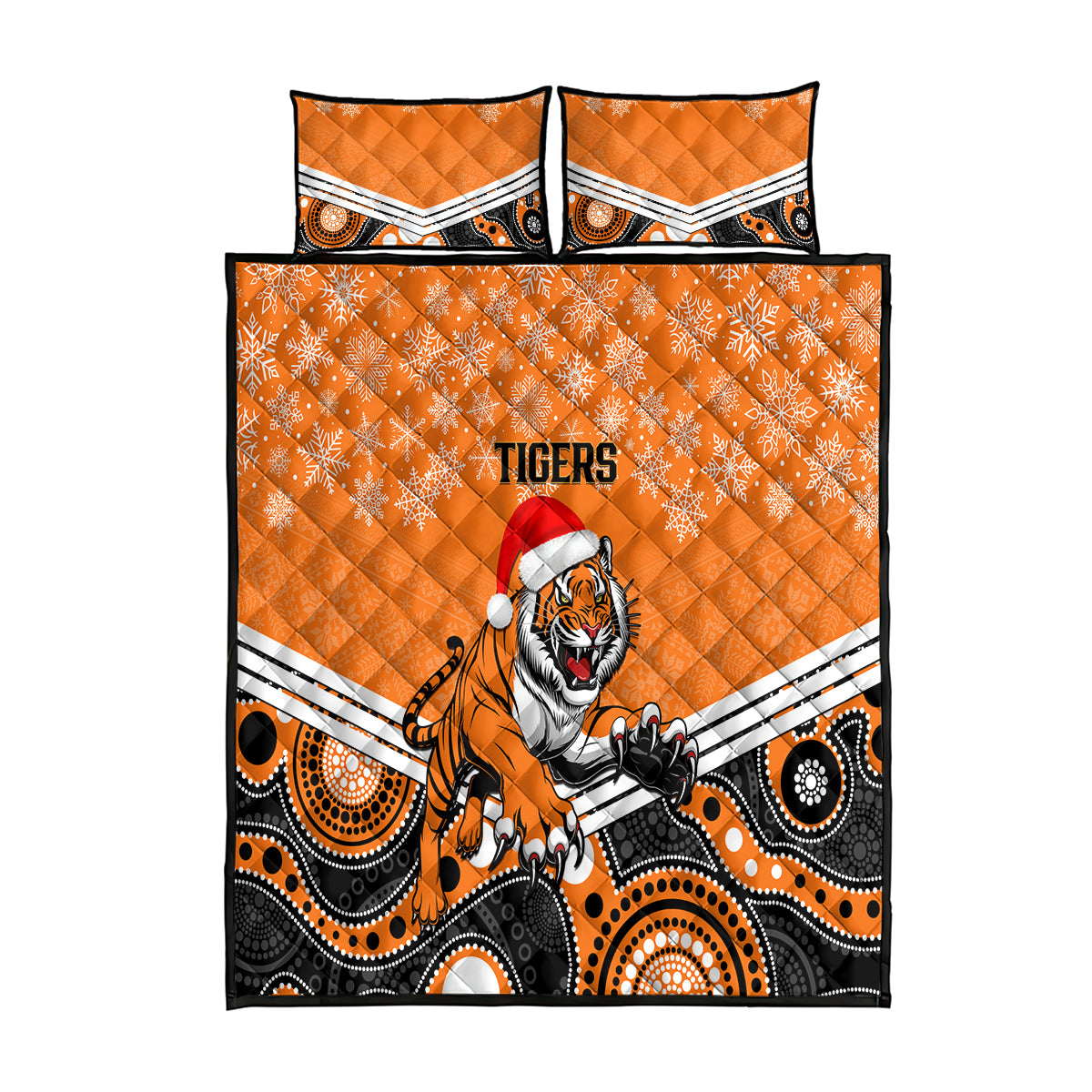 custom-tigers-rugby-christmas-quilt-bed-set-merry-xmas-2023-mix-aboriginal-art