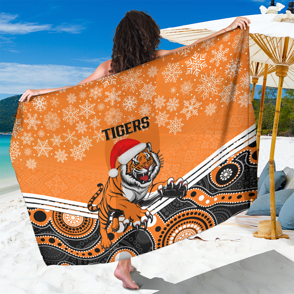 custom-tigers-rugby-christmas-sarong-merry-xmas-2023-mix-aboriginal-art