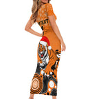 custom-tigers-rugby-christmas-short-sleeve-bodycon-dress-merry-xmas-2023-mix-aboriginal-art