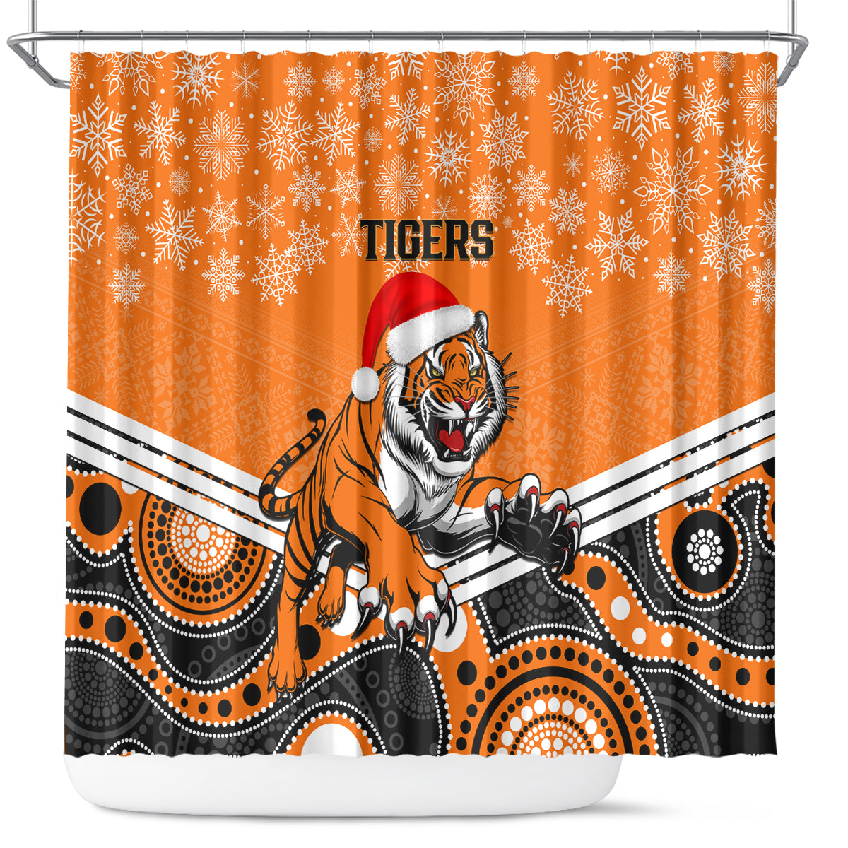 custom-tigers-rugby-christmas-shower-curtain-merry-xmas-2023-mix-aboriginal-art