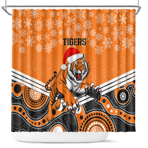 custom-tigers-rugby-christmas-shower-curtain-merry-xmas-2023-mix-aboriginal-art