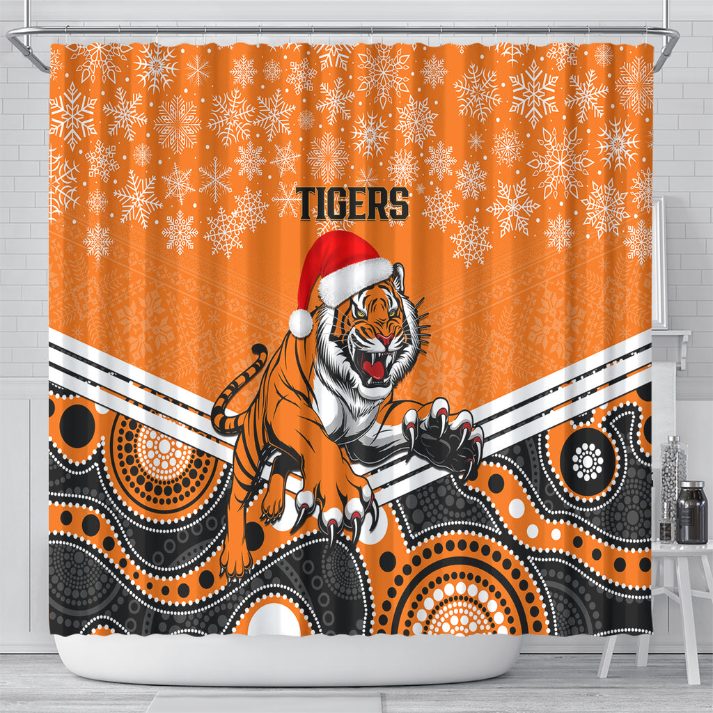 custom-tigers-rugby-christmas-shower-curtain-merry-xmas-2023-mix-aboriginal-art