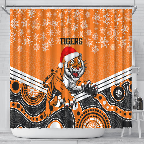 custom-tigers-rugby-christmas-shower-curtain-merry-xmas-2023-mix-aboriginal-art