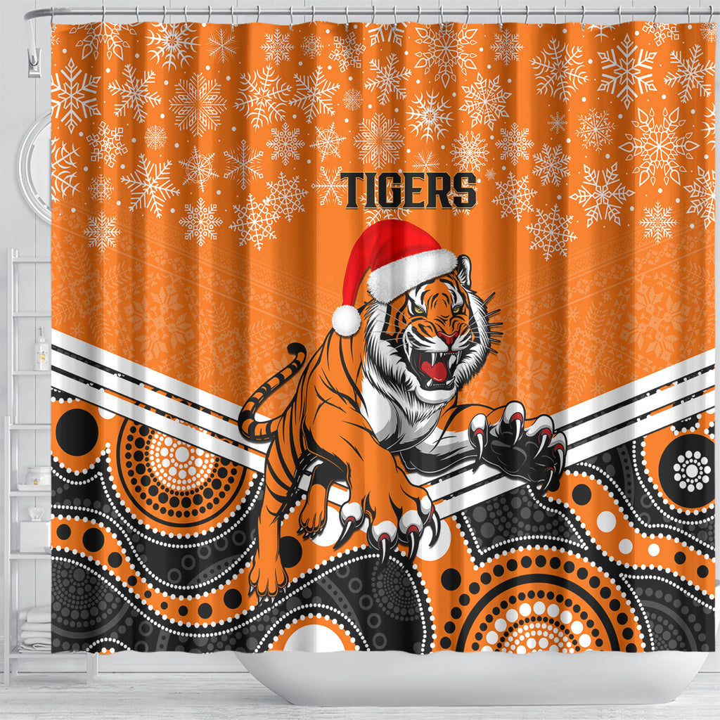 custom-tigers-rugby-christmas-shower-curtain-merry-xmas-2023-mix-aboriginal-art