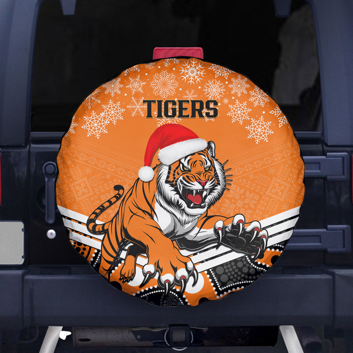 custom-tigers-rugby-christmas-spare-tire-cover-merry-xmas-2023-mix-aboriginal-art