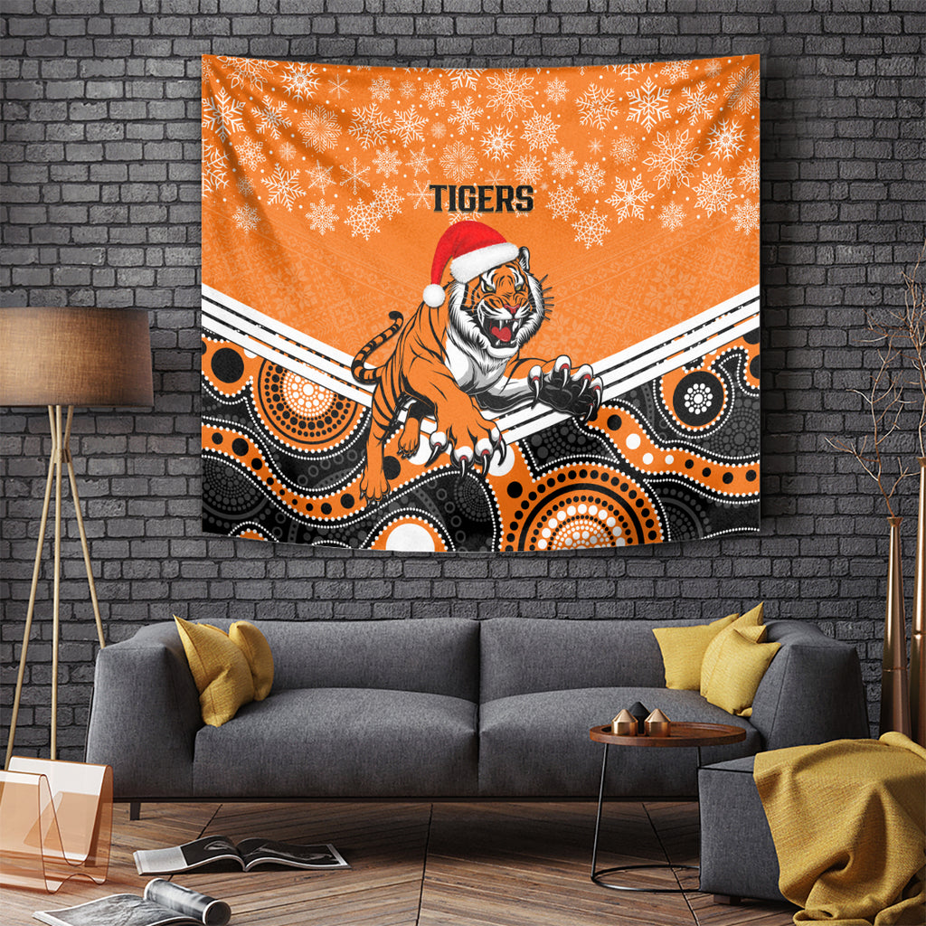 custom-tigers-rugby-christmas-tapestry-merry-xmas-2023-mix-aboriginal-art