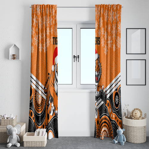 custom-tigers-rugby-christmas-window-curtain-merry-xmas-2023-mix-aboriginal-art