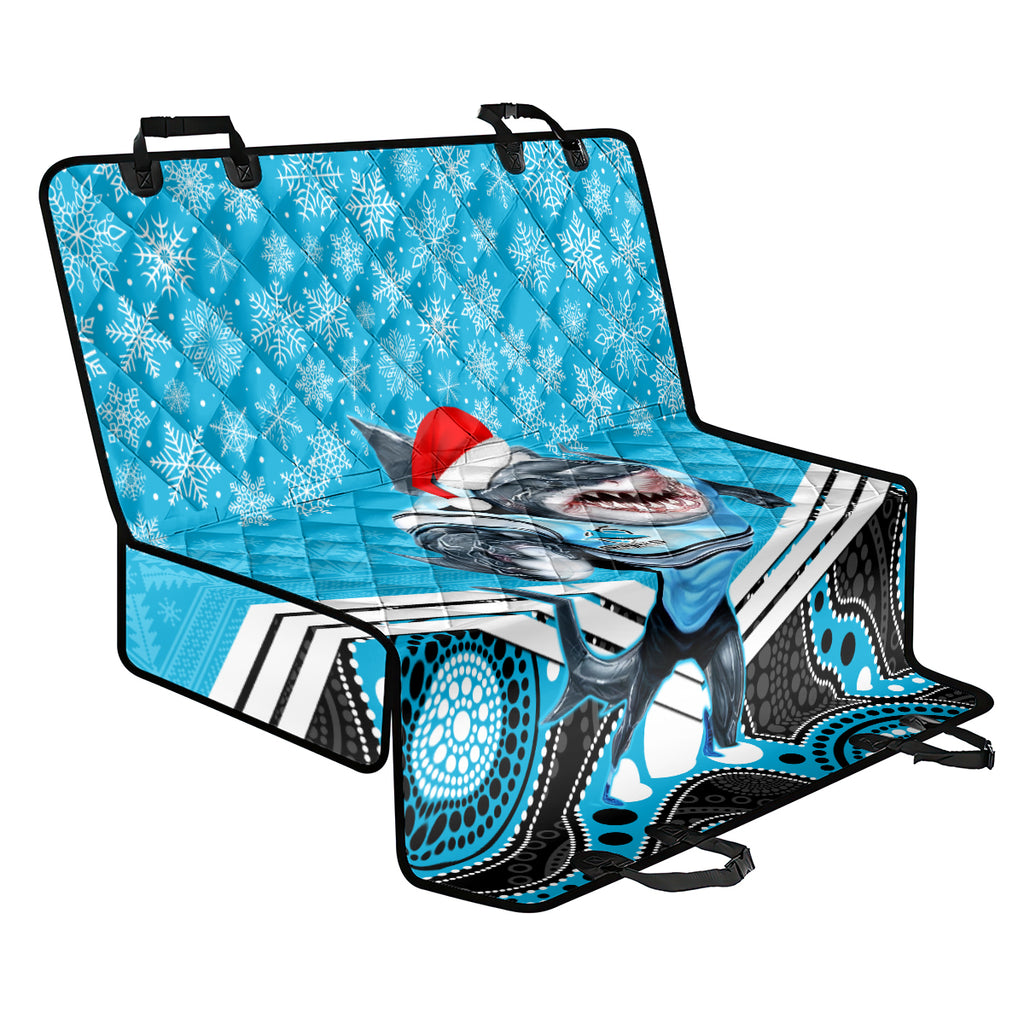custom-sharks-rugby-christmas-back-car-seat-cover-merry-xmas-2023-mix-aboriginal-art