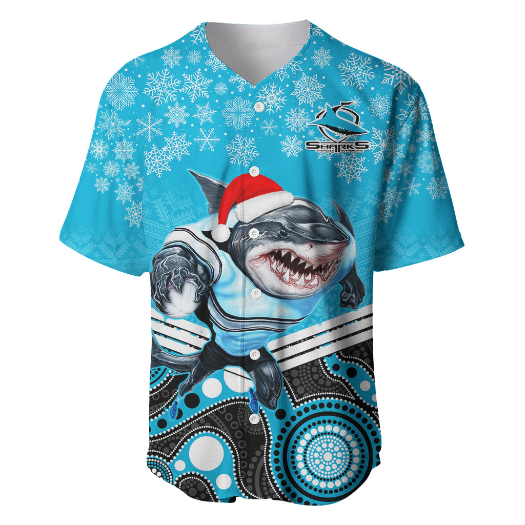 custom-sharks-rugby-christmas-baseball-jersey-merry-xmas-2023-mix-aboriginal-art