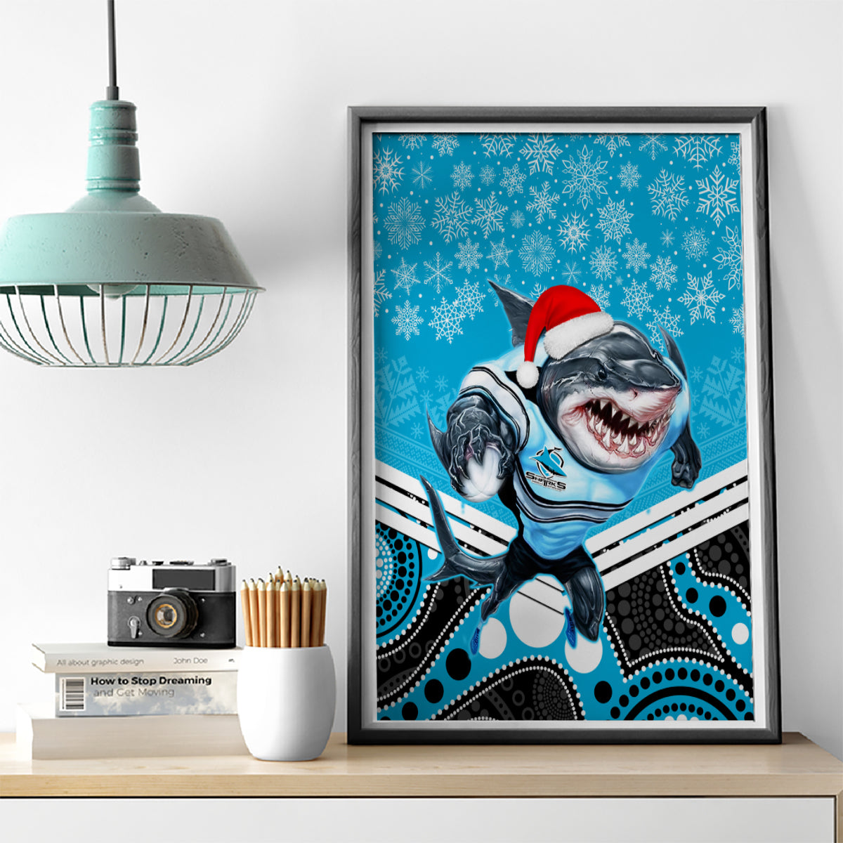 custom-sharks-rugby-christmas-canvas-wall-art-merry-xmas-2023-mix-aboriginal-art