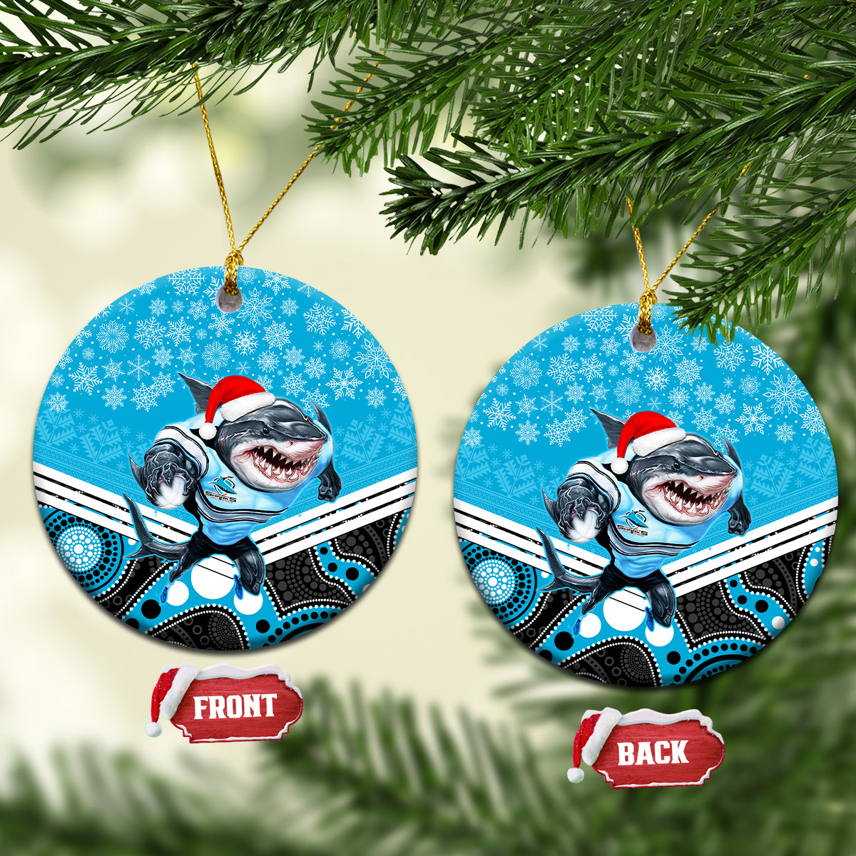 sharks-rugby-christmas-ceramic-ornament-merry-xmas-2023-mix-aboriginal-art