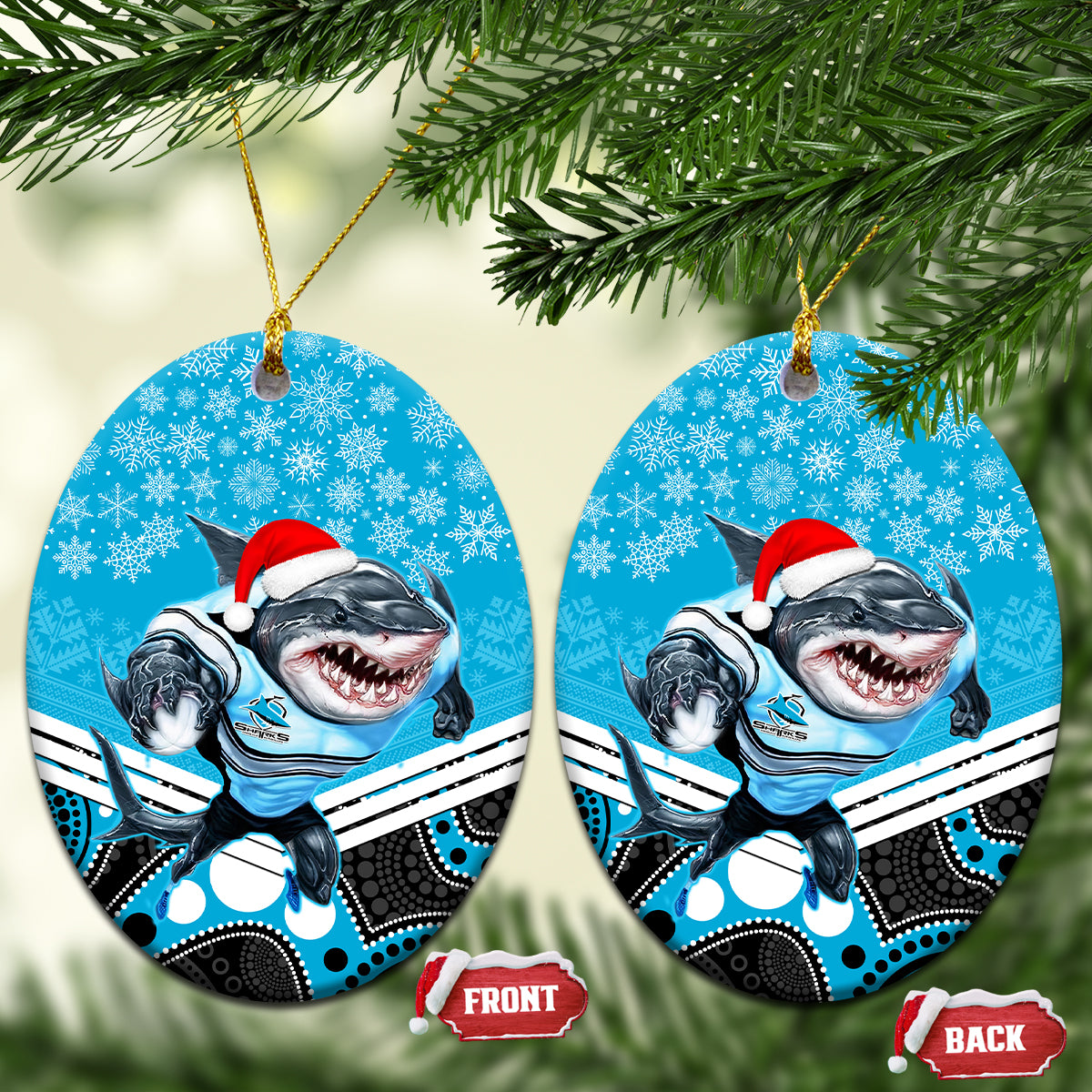 sharks-rugby-christmas-ceramic-ornament-merry-xmas-2023-mix-aboriginal-art