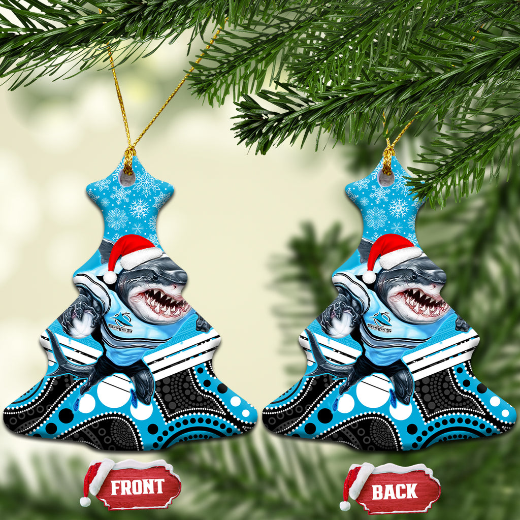 sharks-rugby-christmas-ceramic-ornament-merry-xmas-2023-mix-aboriginal-art