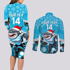 custom-sharks-rugby-christmas-couples-matching-long-sleeve-bodycon-dress-and-long-sleeve-button-shirt-merry-xmas-2023-mix-aboriginal-art