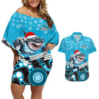 custom-sharks-rugby-christmas-couples-matching-off-shoulder-short-dress-and-hawaiian-shirt-merry-xmas-2023-mix-aboriginal-art