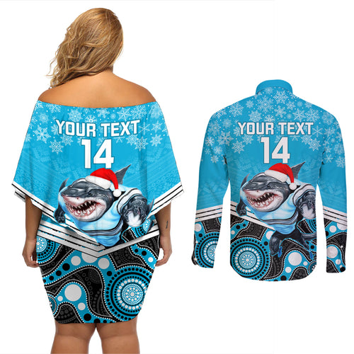 custom-sharks-rugby-christmas-couples-matching-off-shoulder-short-dress-and-long-sleeve-button-shirt-merry-xmas-2023-mix-aboriginal-art