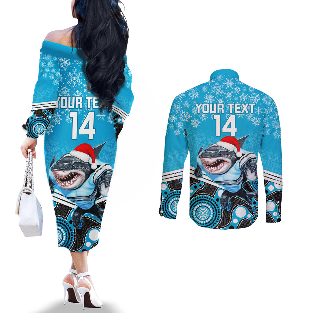 custom-sharks-rugby-christmas-couples-matching-off-the-shoulder-long-sleeve-dress-and-long-sleeve-button-shirt-merry-xmas-2023-mix-aboriginal-art