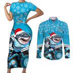 custom-sharks-rugby-christmas-couples-matching-short-sleeve-bodycon-dress-and-long-sleeve-button-shirt-merry-xmas-2023-mix-aboriginal-art