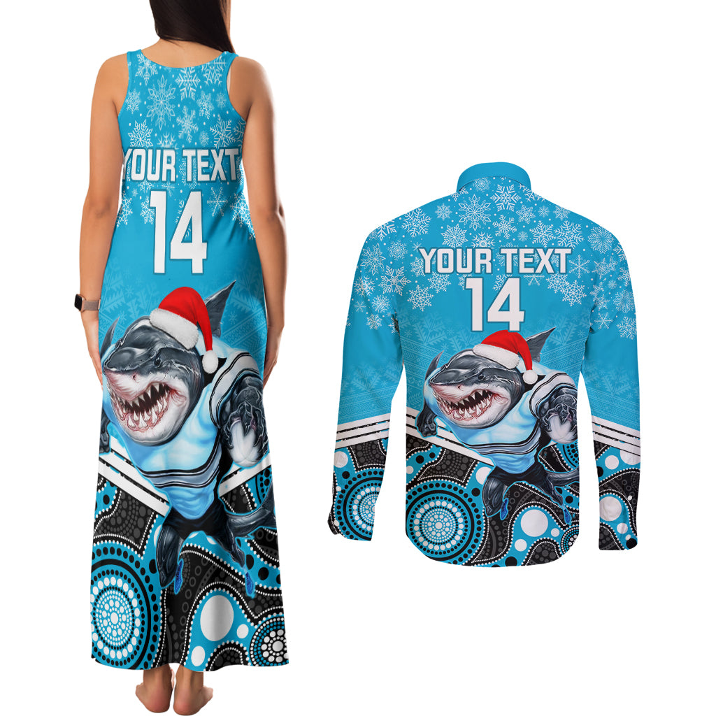 custom-sharks-rugby-christmas-couples-matching-tank-maxi-dress-and-long-sleeve-button-shirt-merry-xmas-2023-mix-aboriginal-art