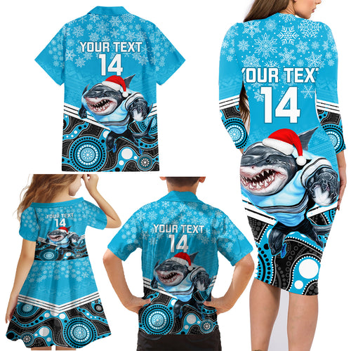 custom-sharks-rugby-christmas-family-matching-long-sleeve-bodycon-dress-and-hawaiian-shirt-merry-xmas-2023-mix-aboriginal-art