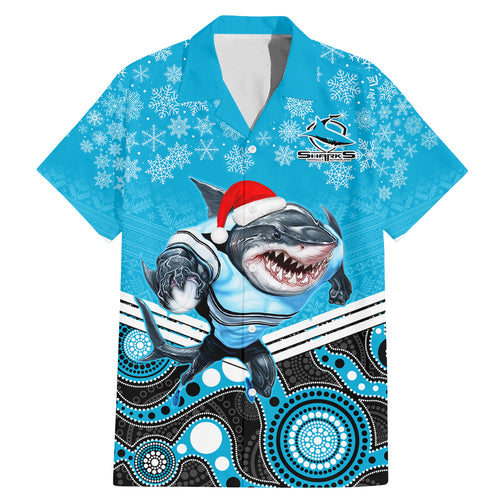 custom-sharks-rugby-christmas-family-matching-mermaid-dress-and-hawaiian-shirt-merry-xmas-2023-mix-aboriginal-art