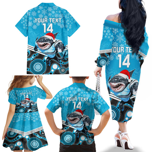 custom-sharks-rugby-christmas-family-matching-off-shoulder-long-sleeve-dress-and-hawaiian-shirt-merry-xmas-2023-mix-aboriginal-art