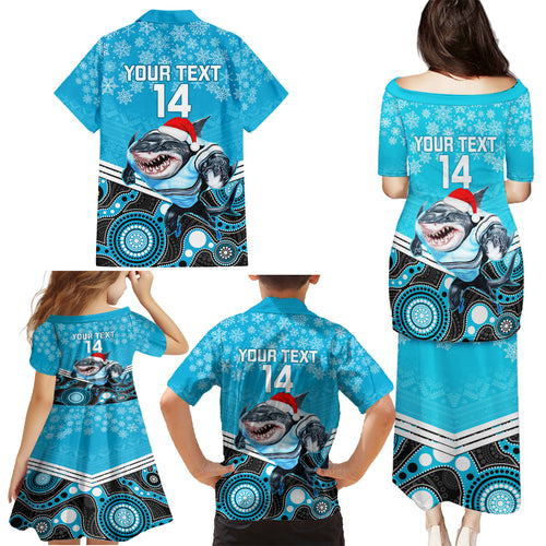 custom-sharks-rugby-christmas-family-matching-puletasi-dress-and-hawaiian-shirt-merry-xmas-2023-mix-aboriginal-art