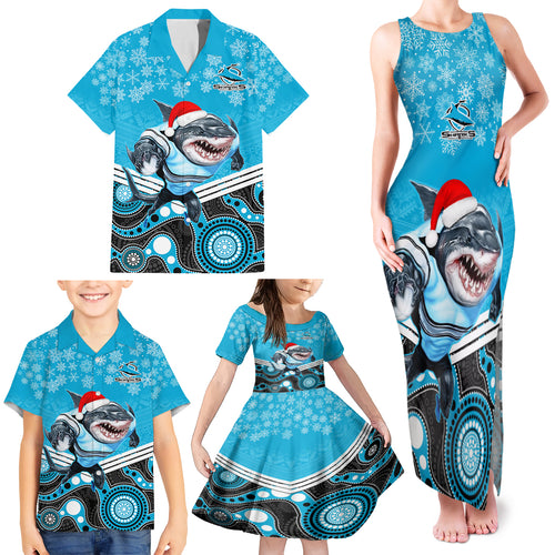 custom-sharks-rugby-christmas-family-matching-tank-maxi-dress-and-hawaiian-shirt-merry-xmas-2023-mix-aboriginal-art