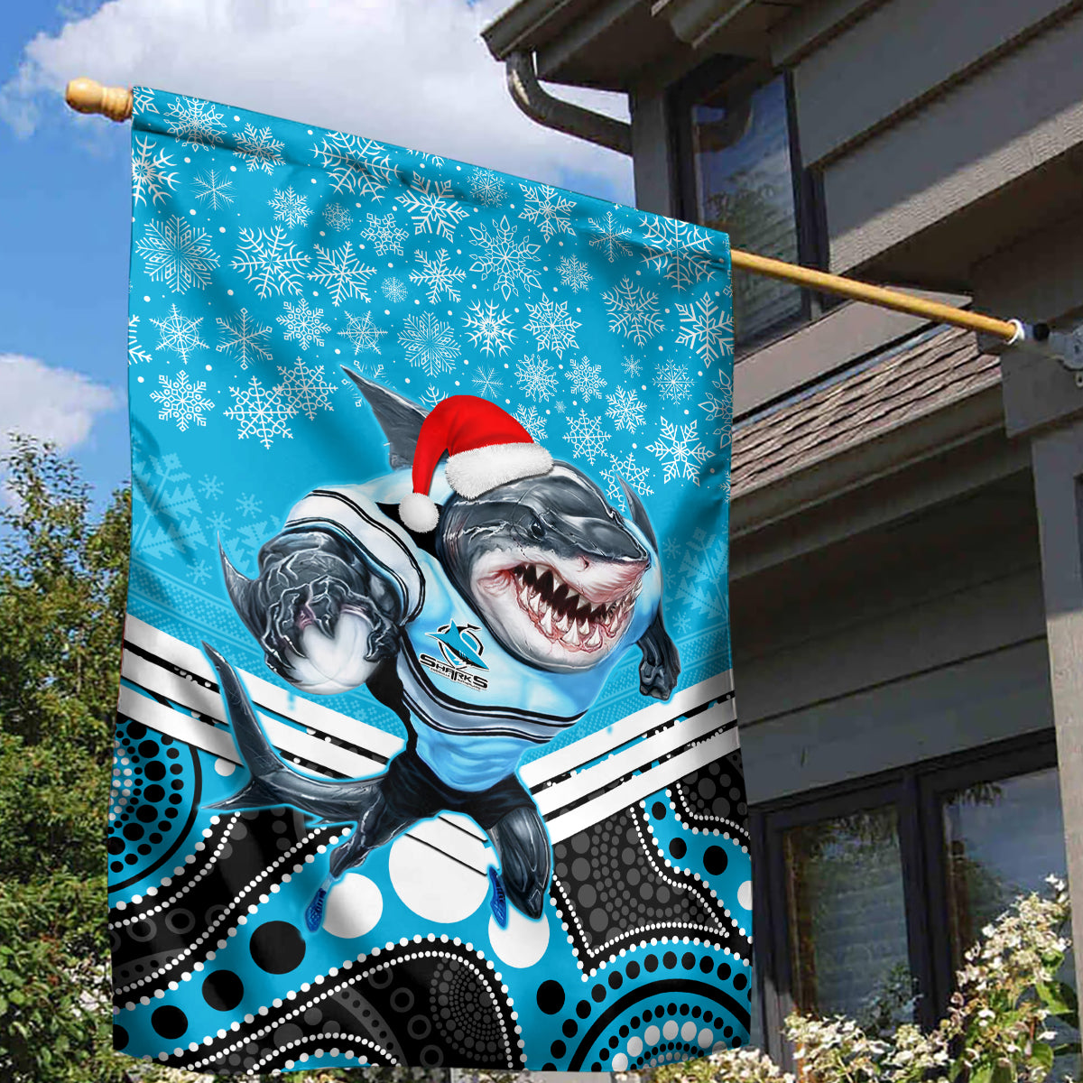 custom-sharks-rugby-christmas-garden-flag-merry-xmas-2023-mix-aboriginal-art
