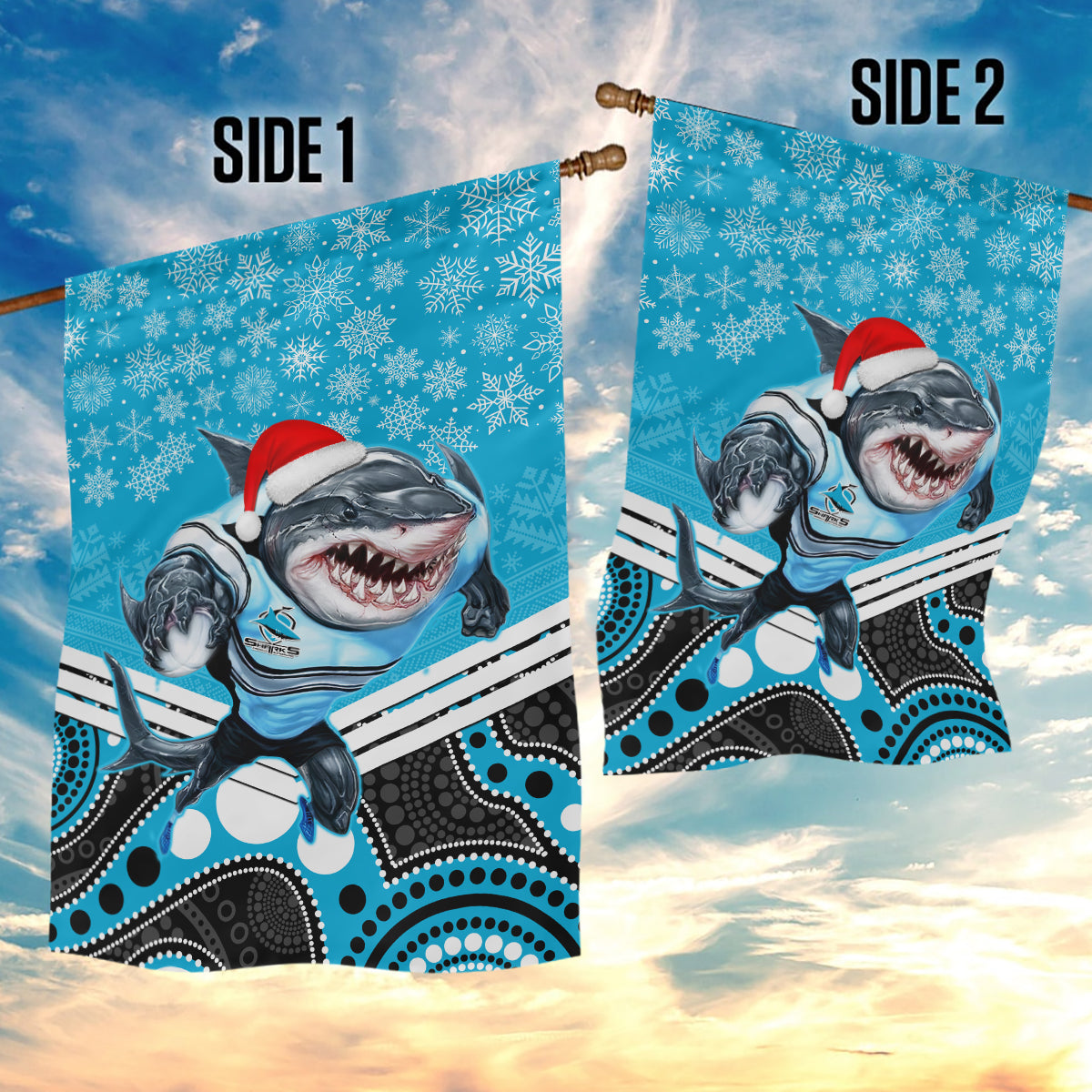 custom-sharks-rugby-christmas-garden-flag-merry-xmas-2023-mix-aboriginal-art