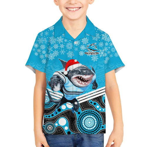 custom-sharks-rugby-christmas-hawaiian-shirt-merry-xmas-2023-mix-aboriginal-art