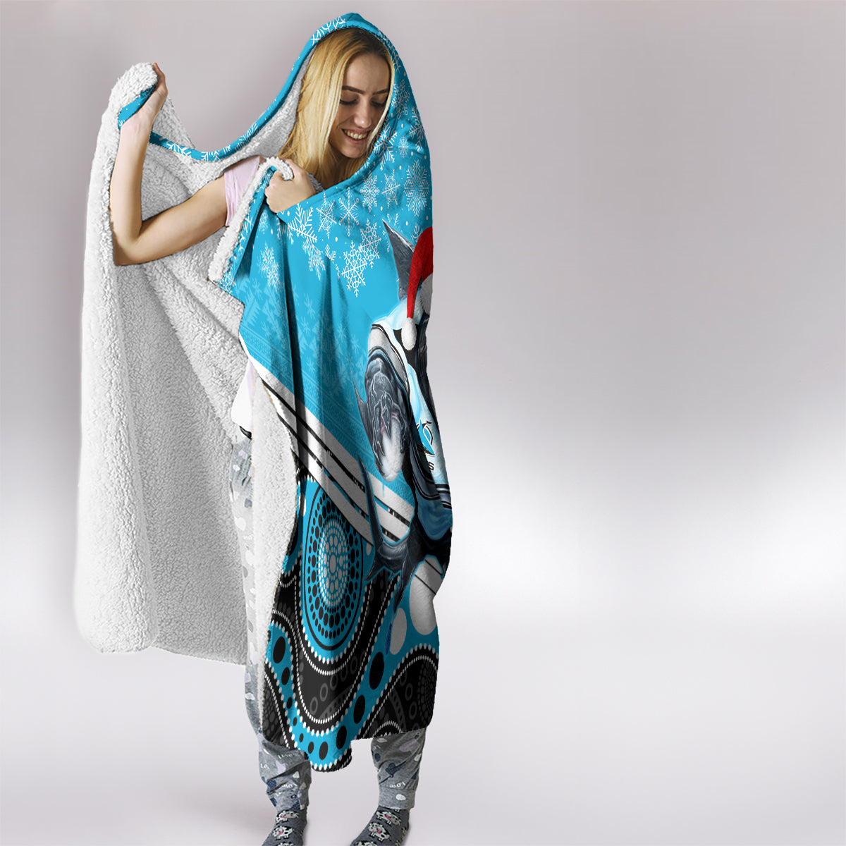 custom-sharks-rugby-christmas-hooded-blanket-merry-xmas-2023-mix-aboriginal-art