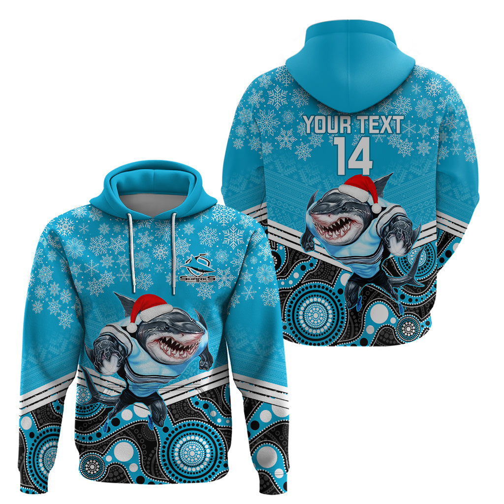 custom-sharks-rugby-christmas-hoodie-merry-xmas-2023-mix-aboriginal-art