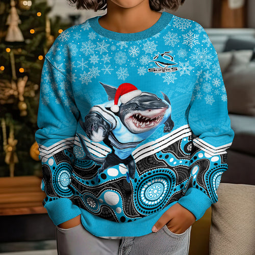 custom-sharks-rugby-christmas-kid-ugly-christmas-sweater-merry-xmas-2023-mix-aboriginal-art