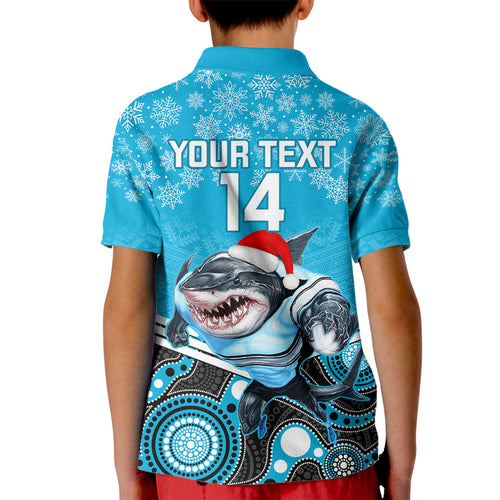 custom-sharks-rugby-christmas-kid-polo-shirt-merry-xmas-2023-mix-aboriginal-art