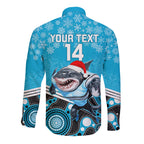 custom-sharks-rugby-christmas-long-sleeve-button-shirt-merry-xmas-2023-mix-aboriginal-art